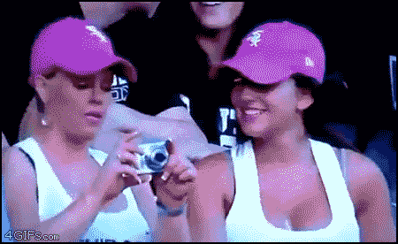 blondyna strzela focie